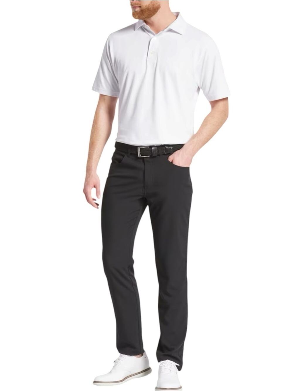 FootJoy FJ Men's Moxie 5-Pocket Performance Golf Pant Black Size 36x34